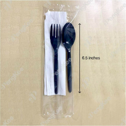 Black Spoon Set (Knife and Fork)