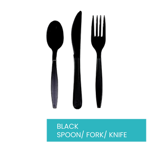 Black Spoon Set (Knife and Fork) Black Spoon Set (Knife and Fork)