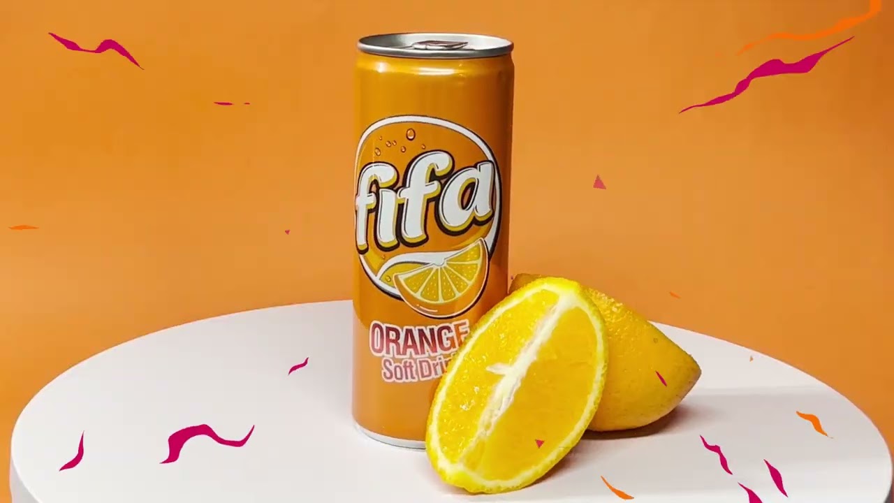 Fifa Orange Soft Drink Can (250) ml