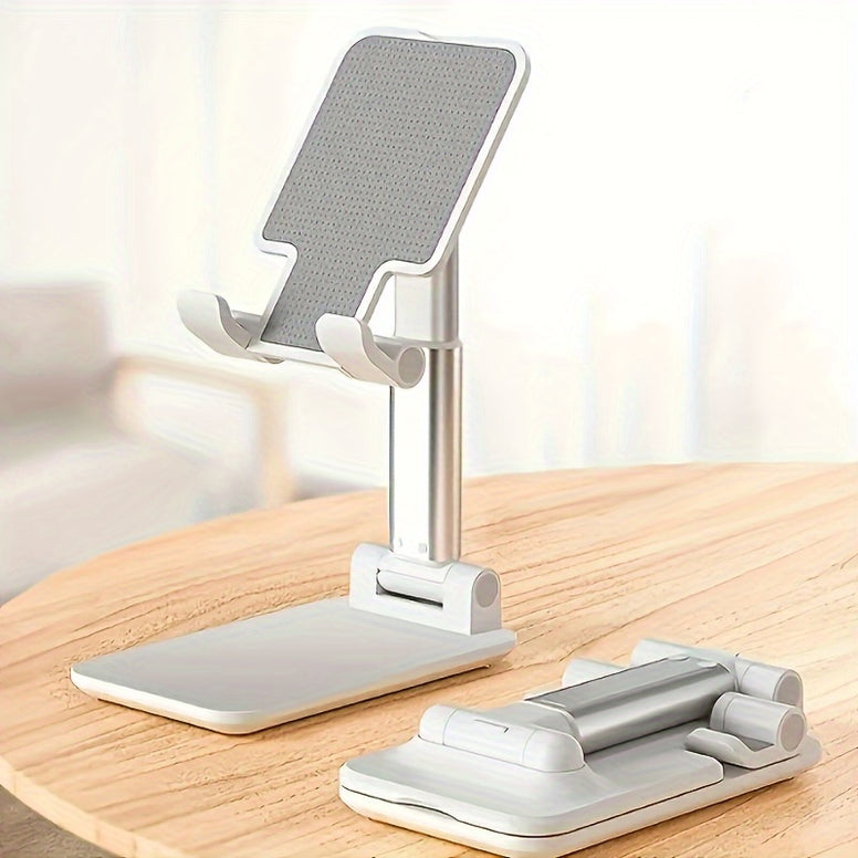 Adjustable Desktop Phone/Tablet Stand: Universal Mobile Holder for iPhone, iPad, Xiaomi - Durable ABS Material