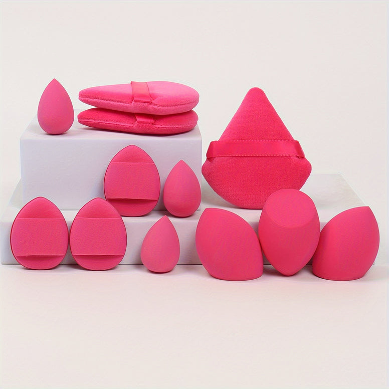 12-Piece All-Purpose Makeup Sponge Puff Set: The Ultimate Beauty Blending Collection