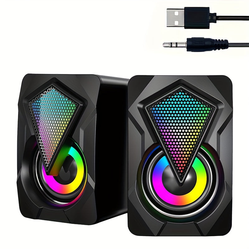 Deep Bass Stereo 2. 0 USB Multimedia Speakers for PC/Laptop/Desktop - Compact Power!