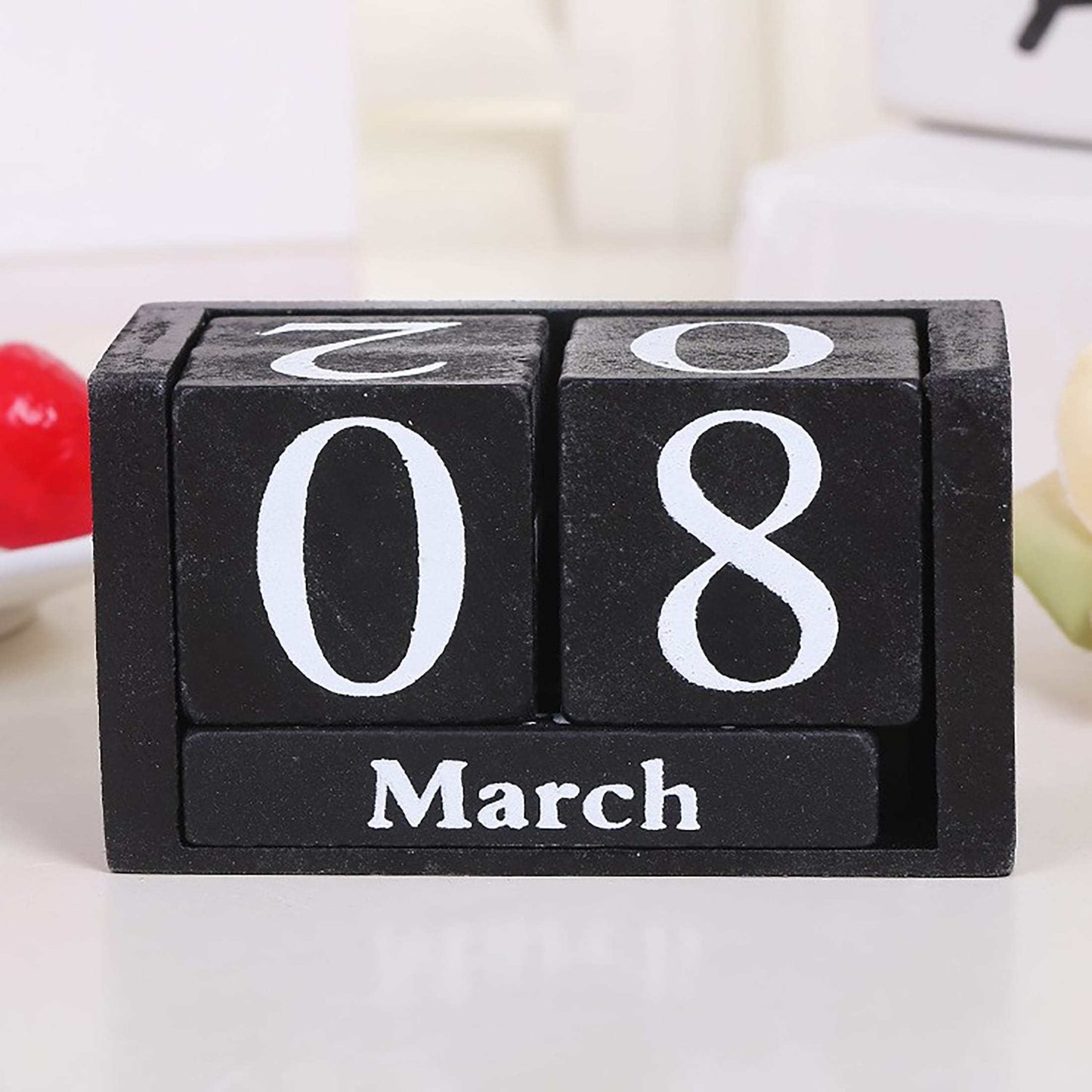 Chic Wooden Calendar: Stylish Decor for Your Living Space