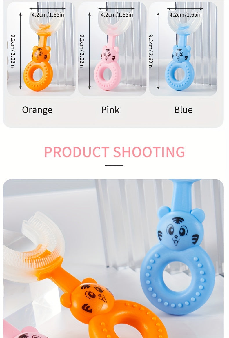 Soft Silicone U Shaped Baby Toothbrush for Infants