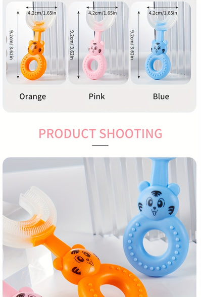 Soft Silicone U Shaped Baby Toothbrush for Infants