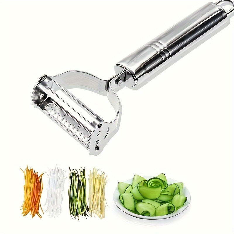 Stainless Steel Grater for Potato Cucumber Carrot Rust Resistant Sharp Blades Durable Kitchen Tool