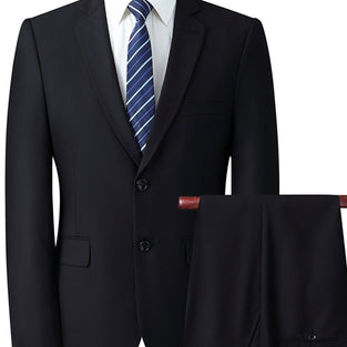 Executive Elegance: Men's Two-Piece Suit Set for Business Dinners, Weddings, and Parties