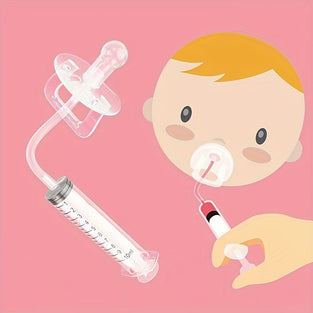 1pc Silicone Syringe Baby Pacifier Feeder