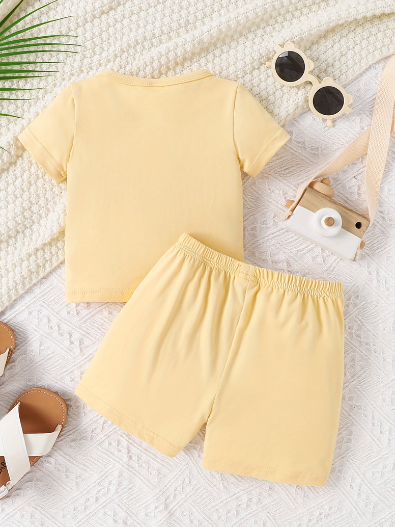 Adorable Toddler Tee & Shorts Set