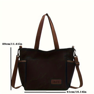 1pc Large Capacity Crossbody Bag, Retro Shoulder Bag, Casual Sling Bag