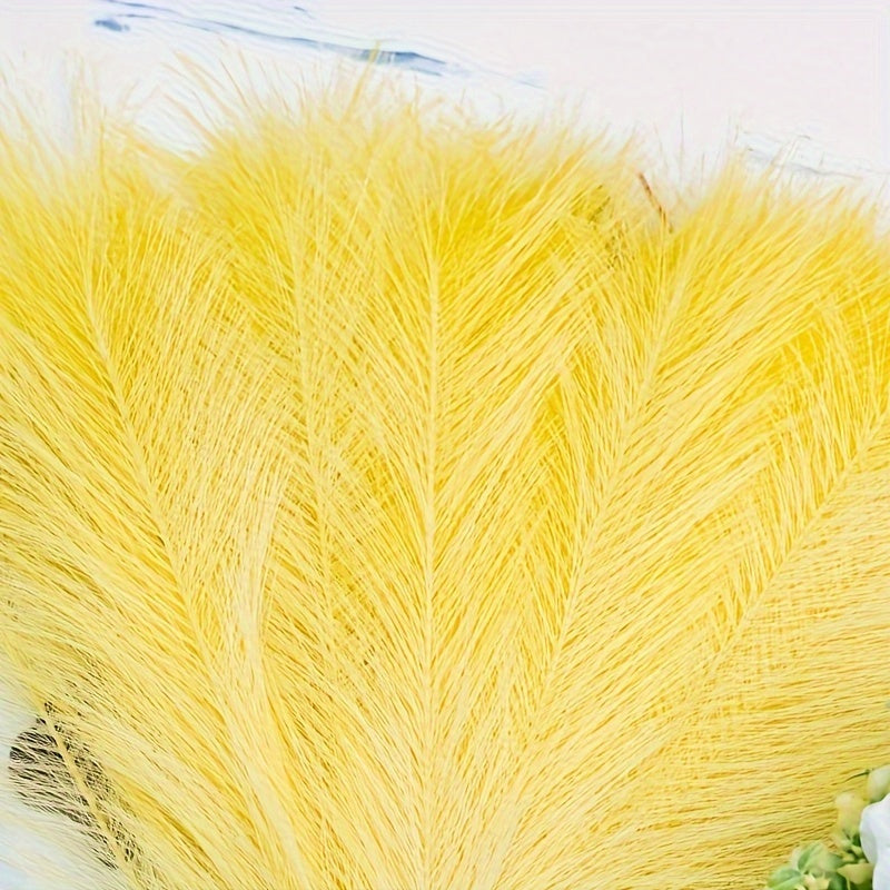 Bohemian Elegance: Set of 5 Artificial Pampas Grass