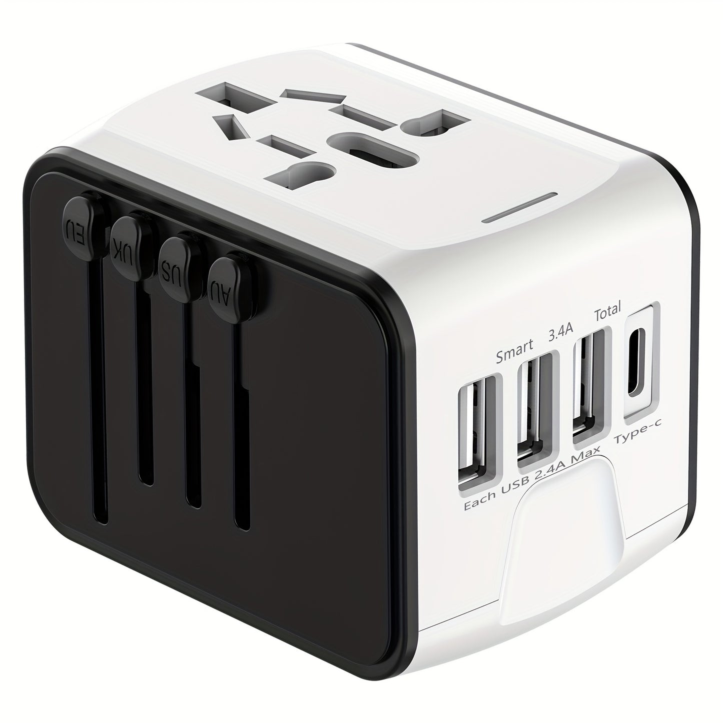 Universal Travel Adapter: High-Speed Power for 170  Countries