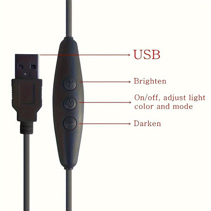 مصباح جداري ملون LED مستدير من الأكريليك ، مصباح نيون ملون قابل للتعديل ، موضوع شواء في الفناء ، لتزيين حفلات المطبخ والشواء ، يعمل بمنفذ USB