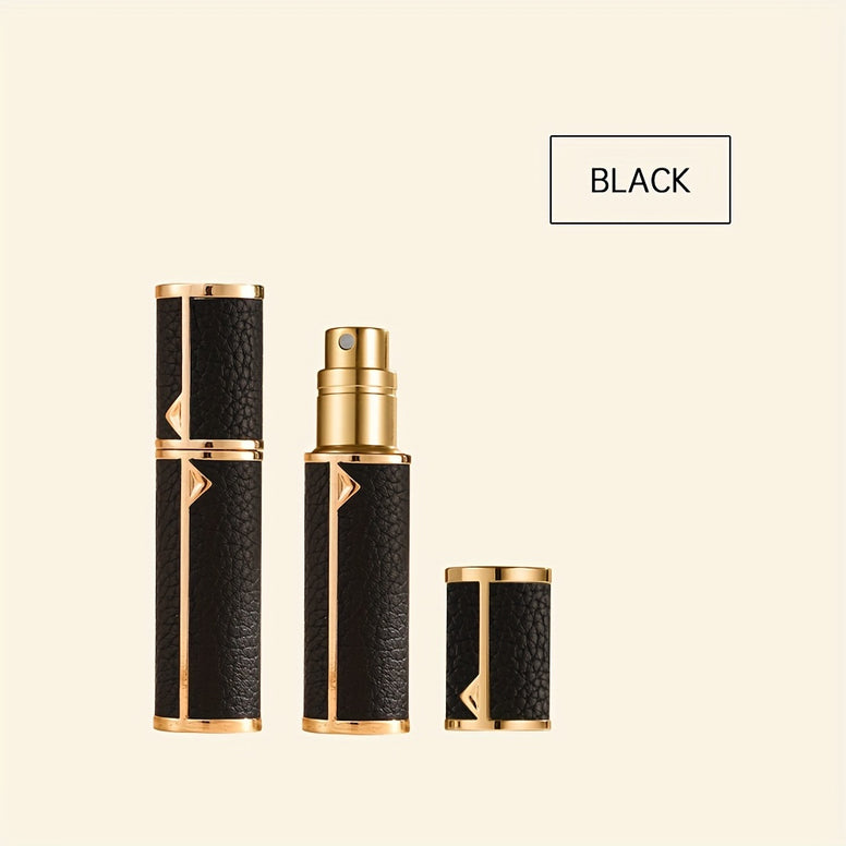 Leather Refillable Perfume Bottle Portable Travel Empty Cosmetic Containers 5ml Mini Spray Atomizer Bottle