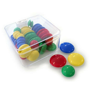 MAGNETIC BUTTON Economical boxes of colourful magnetic buttons for your standard magnetic whiteboards