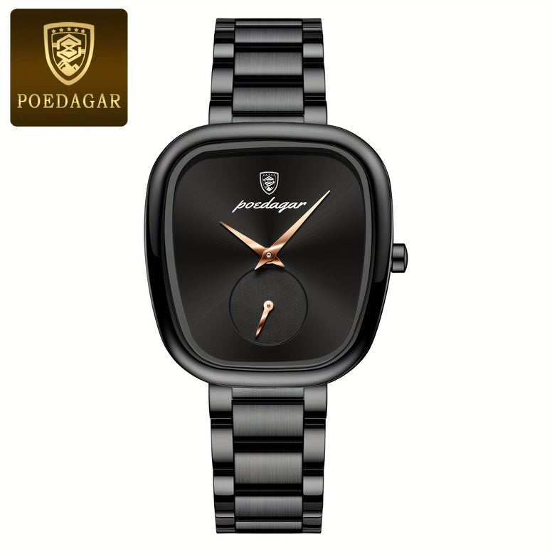 Poedagar Chic Quartz Women's Watch: Waterproof Stainless Luxury Alloy Case