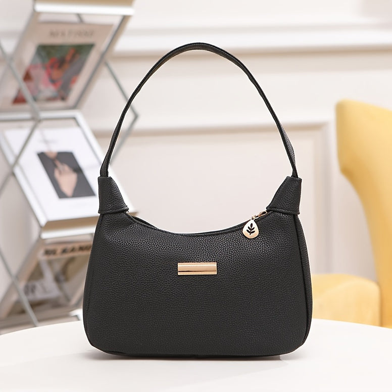 Chic PU Leather Shoulder and Crossbody Bag: Stylish, Lightweight, and Versatile for Girls