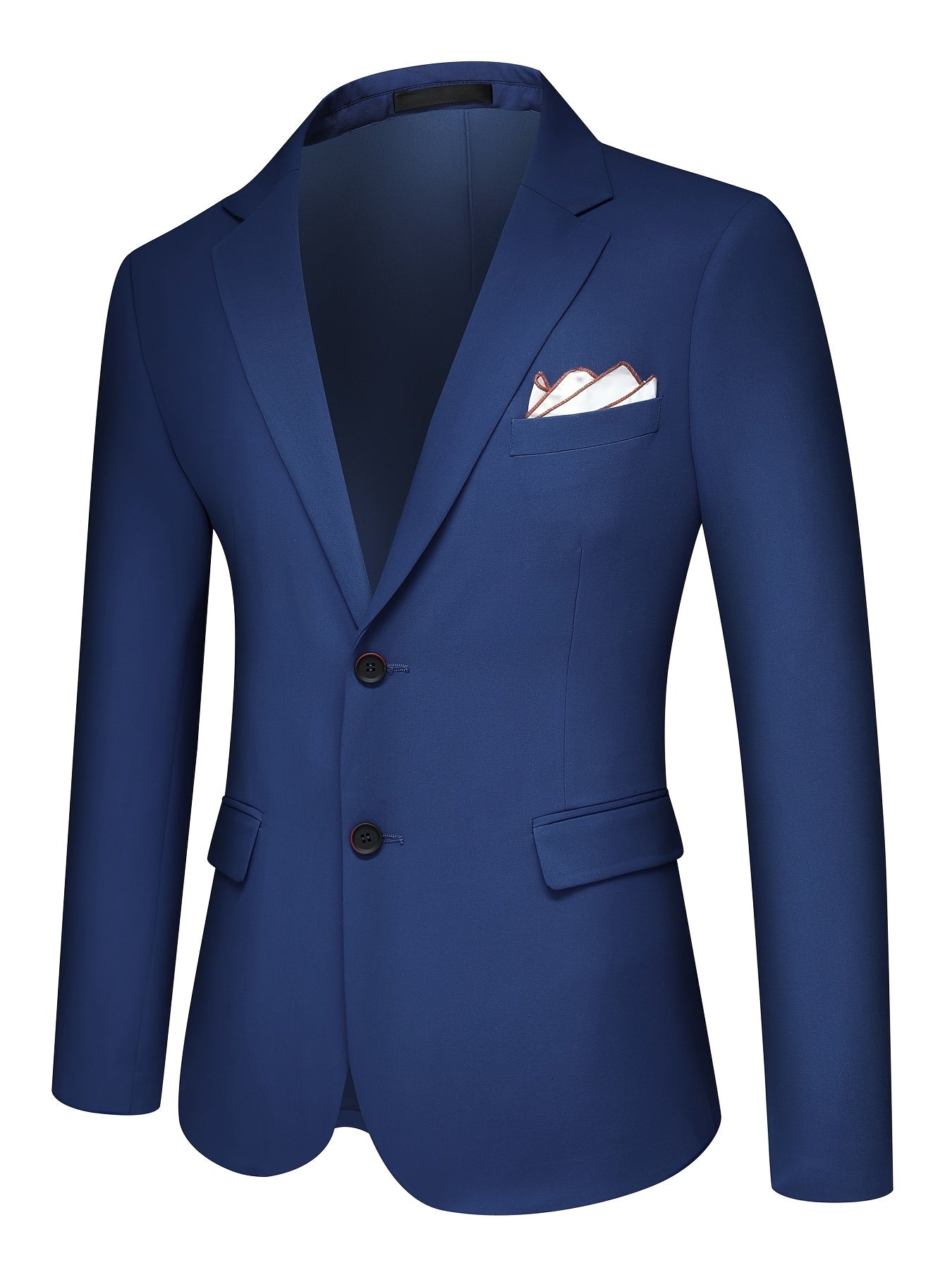 Classic Elegance: 3-Piece Men's Solid Color Suit Set for Casual Business Style