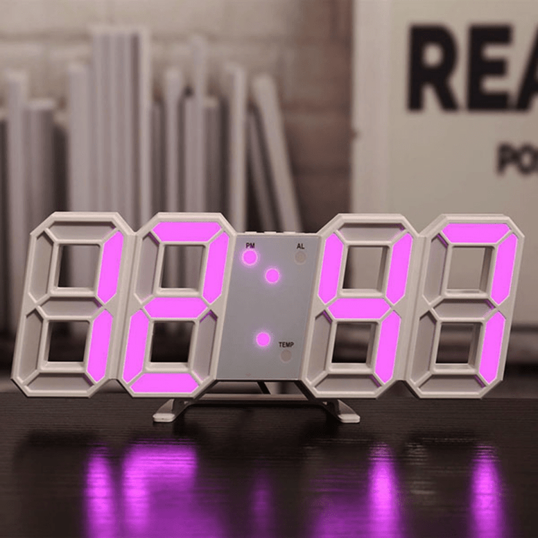 Stylish 3D LED Digital Clock