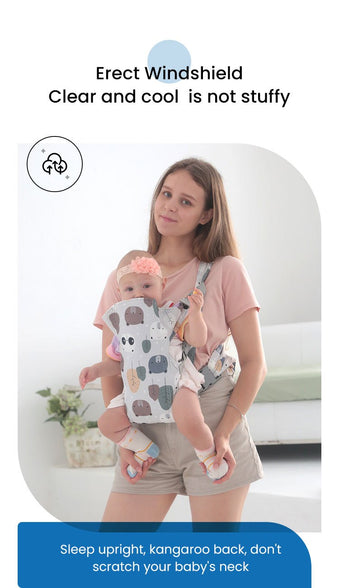 Cartoon Baby Carrier Functional and Comfortable Whimsical Design for Infants Aged 0 to 48 Months Ergonomic Support for Natural Posture Promotes Healthy Growth and Development Gentle Cushioning for Neck and Back Support Safe and Secure for Your Little One