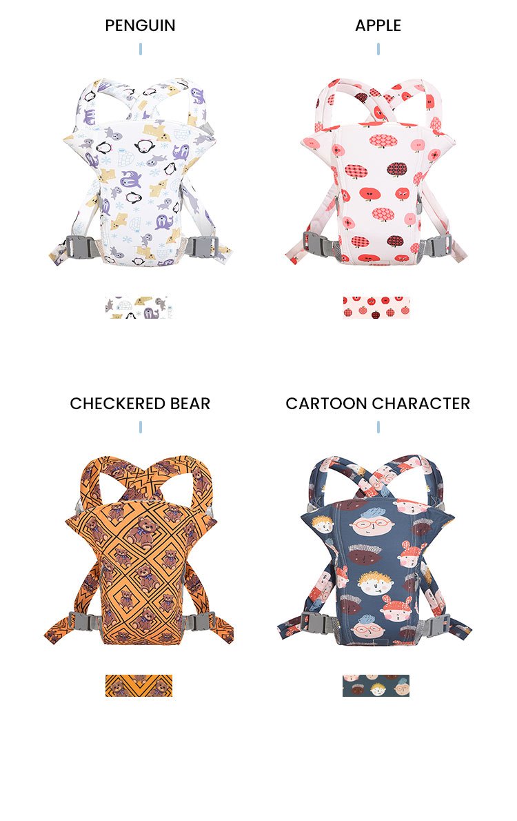 Cartoon Baby Carrier Functional and Comfortable Whimsical Design for Infants Aged 0 to 48 Months Ergonomic Support for Natural Posture Promotes Healthy Growth and Development Gentle Cushioning for Neck and Back Support Safe and Secure for Your Little One