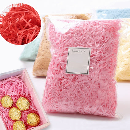 100g DIY Colorful Shredded Crinkle Paper Raffia Candy Boxes Wedding Marriage Home Decoration Party Gift Packaging Filling Material