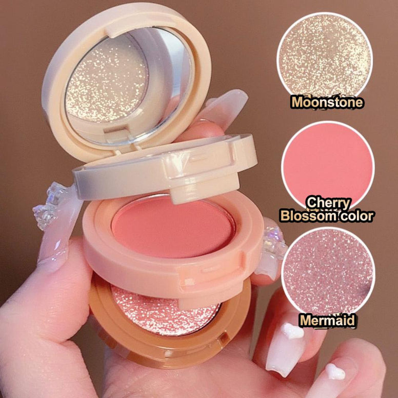 Radiant Glow: 3-in-1 Matte Highlighter