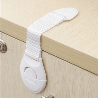 10pcs White Kids Safety Cabinet Locks