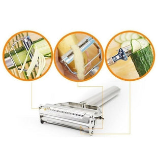 1pc Durable Stainless Steel Peeler For Effortless Vegetable And Fruit Prep, Perfect For Camping And Picnics