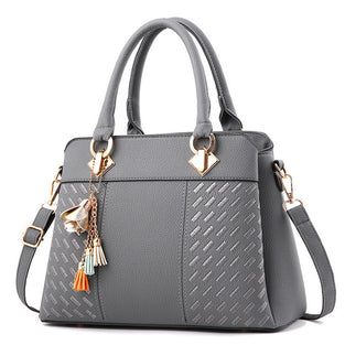 1pc Single Shoulder Bag Crossbody Bag, Fashionable Metal Tassel Decoration Crossbody Bag, Women's Trendy Versatile PU Leather Bag