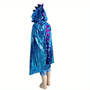 1pc Halloween Cloak, Dinosaur Cloak, Makeup Clothing Props, Cartoon Witch Cloak For Boys And Girls Christmas, Halloween, Thanksgiving gifts