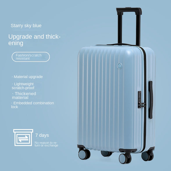 Durable Spinner Wheel Suitcase: Stylish Luggage for Boys and Girls with Password Lock