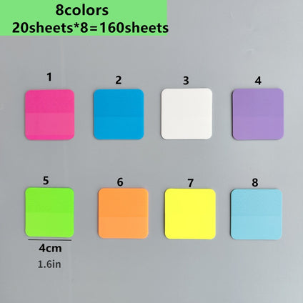 8 Packs 160 Sheets Transparent Sticky Notes