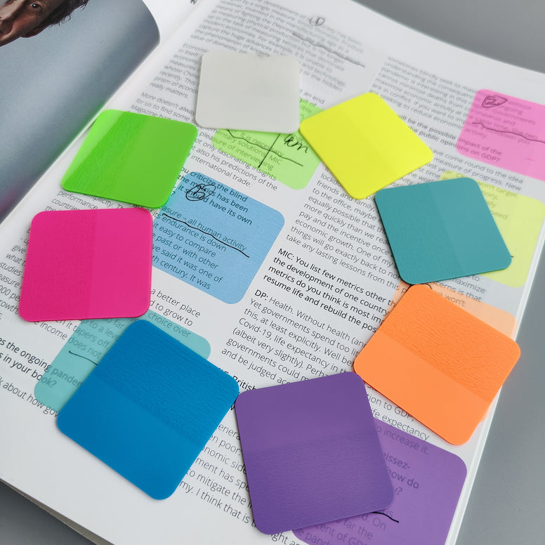 Transparent Sticky Notes 8 Packs 160 Sheets Versatile for Note-Taking and Planning