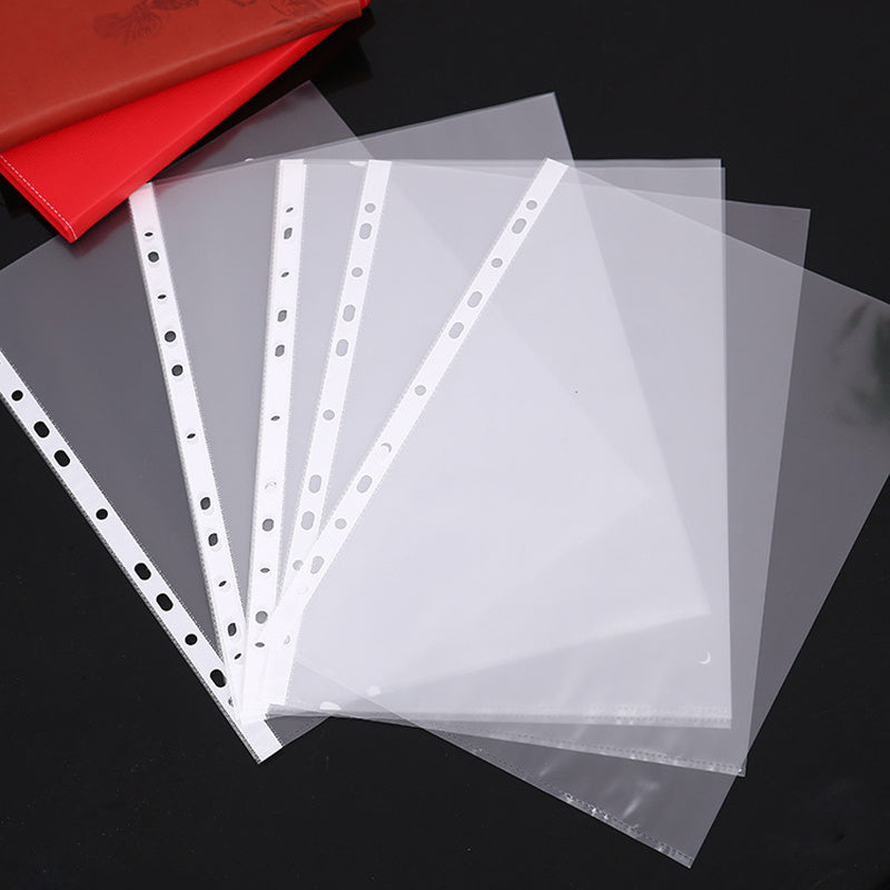 100 Pack A4 Transparent Plastic File Folders