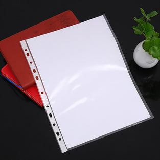 100 Pack A4 Transparent Plastic File Folders