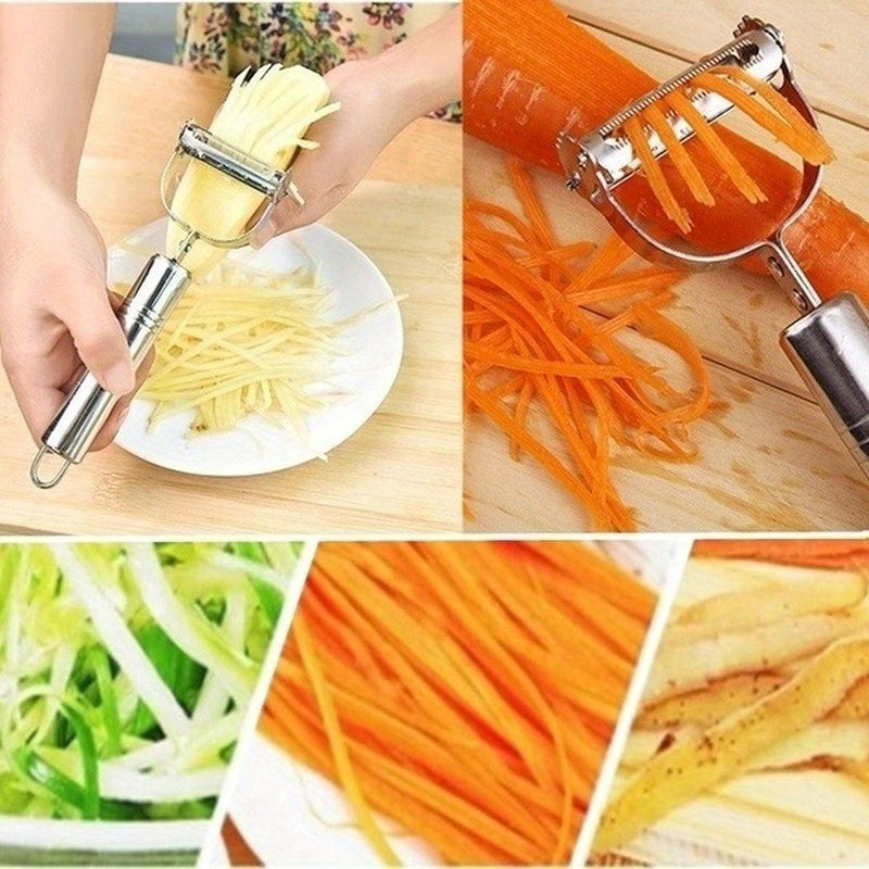 Stainless Steel Grater for Potato Cucumber Carrot Rust Resistant Sharp Blades Durable Kitchen Tool