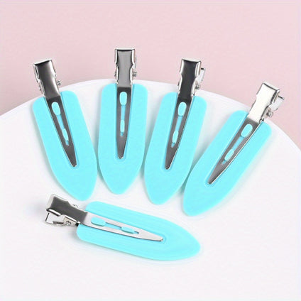 10pcs No Bend Hair Clips, Curly Hair Pin Clips, No Crease Hair Clips For Makeup Application DIY Charms