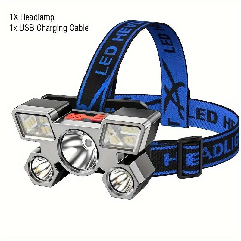 Rechargeable 5-LED Headlamp