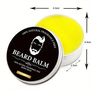 Beard Cream Beard Balm Leave-in Care Cream Beard Oil Beard Styling Cream For Men Father's Day Gift, Plant Squalane