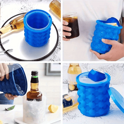 1pc Outdoor Camping Ice Bucket, Silicone Ice Making Cup, Suitable For Outdoor Picnic, Travel