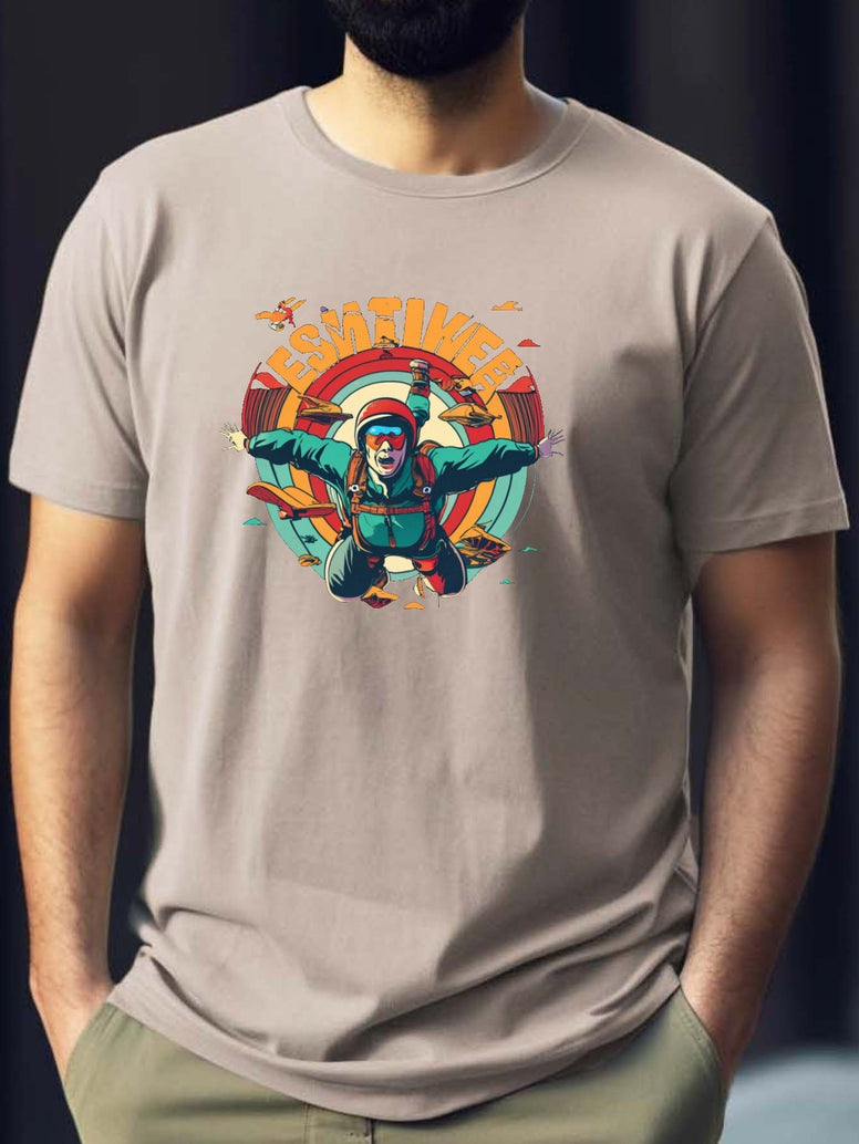 Skydiving-Inspired Summer T-Shirt: