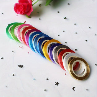 10 Rolls, Plain Color Ribbon 0.48*3.99cm, Wedding Room DIY Decorative Cable Tie Gift, Packaging Accessories, Mini Pp Plastic Ribbon, Creative Small Gift, Holiday Accessory, Birthday Party Supplies, Birthday Gift, Party Decorations Supplies