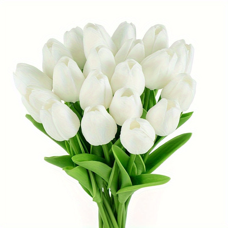 Elegant 10-Piece Real Touch Tulip Bouquet