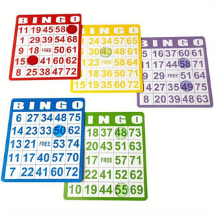 100pcs Bingo Game Cards, Party Paper Card Games, School Classroom Family Gathering Activity