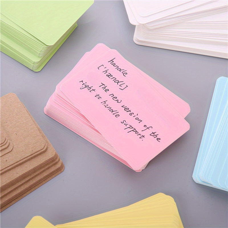 100-Pack Colorful Blank Card Stock for DIY Crafts and Projects - Perfect for Graffiti, Pinyin, and More!