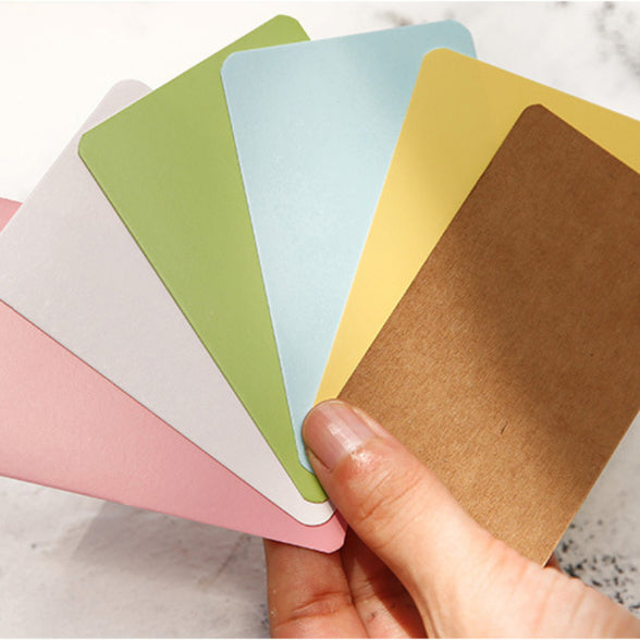 100-Pack Colorful Blank Card Stock for DIY Crafts and Projects - Perfect for Graffiti, Pinyin, and More!