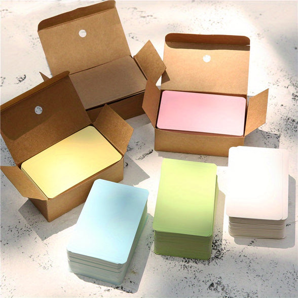 100-Pack Colorful Blank Card Stock for DIY Crafts and Projects - Perfect for Graffiti, Pinyin, and More!