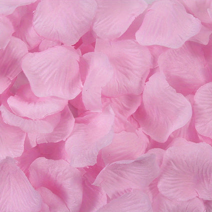 1000Pcs Artificial Rose Petals for Valentines Day - Romantic Polyester Fake Rose Flower Petals for Wedding Party and Room Decor - Non-Woven Red Rose Petals Set for Special Occasions