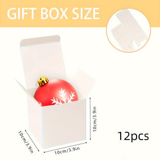 12-Pack Elegant White Mini Jewelry Boxes - Perfect for Wedding Favors, Birthday Gifts & Party Candy Packaging Gift Boxes For Gifts Jewelry Gift Box